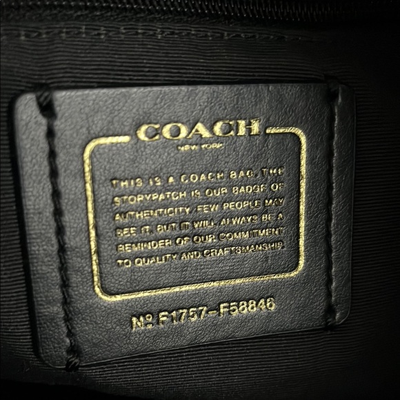 Coach Black Leather Tote Bag - Picture 5 of 7